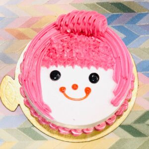 Cute Girl Pineapple Cake