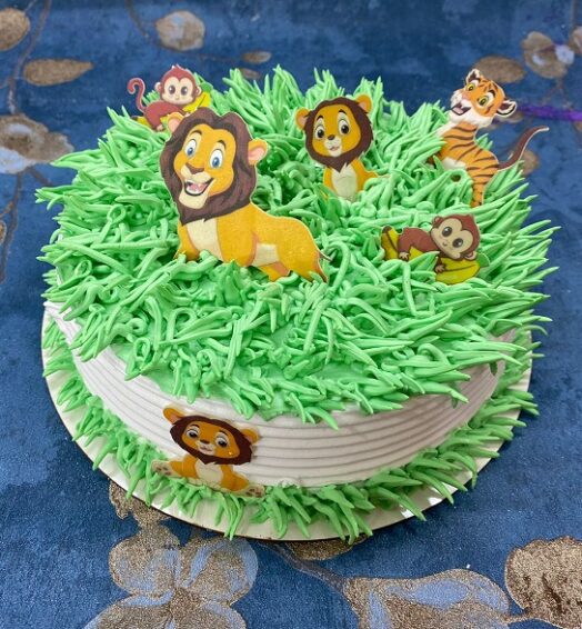 Jungle Theme Pineapple Kids Cake