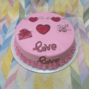 Chocolate Truffle Love _ Heart Cake
